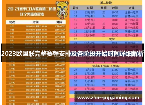 2023欧国联完整赛程安排及各阶段开始时间详细解析 2023欧国联完整赛程安排及各阶段开始时间详细解析